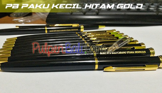 Contoh pulpen besi untuk promosi pesanan bank BPD Cabang Utama Denpasar