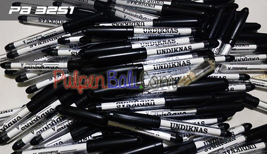 Pulpen plastik PB3251 promosi Undiknas Denpasar Bali