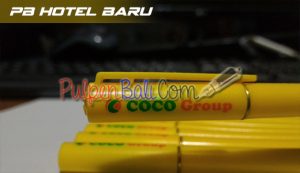 pulpen promosi model hotel baru cetak logo coco group