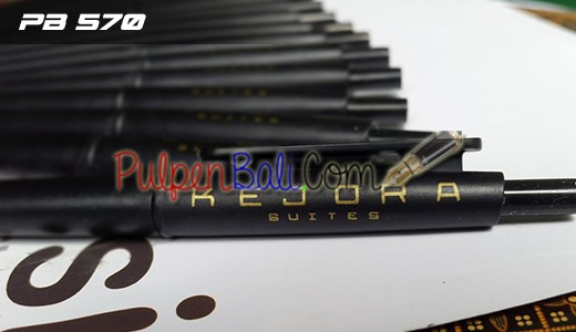 pulpen pb570 warna hitam cetak warna emas kejora Sanur 520x300