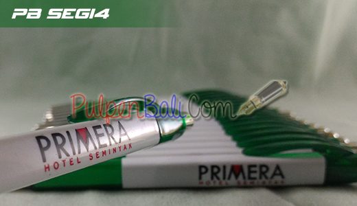 pulpen promosi murah model segi empat warna hijau pesanan hotel primera seminyak bali 520x300