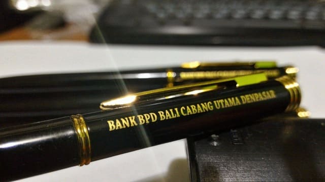 Pulpen Besi logo BPD Bali